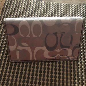 Coach checkbook cover